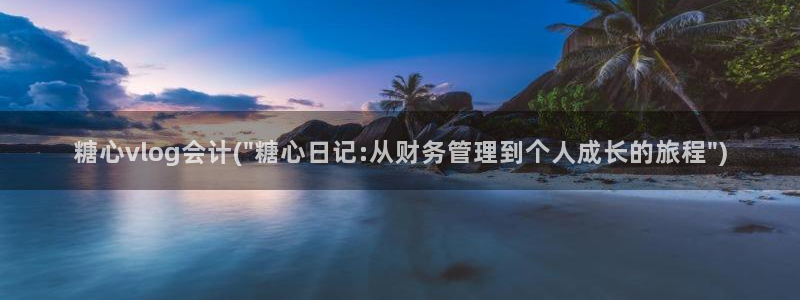 糖心vlog名单：糖心vlog会计(\