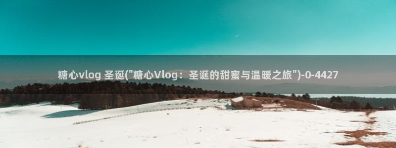 糖心vlog 网红：糖心vlog 圣诞(