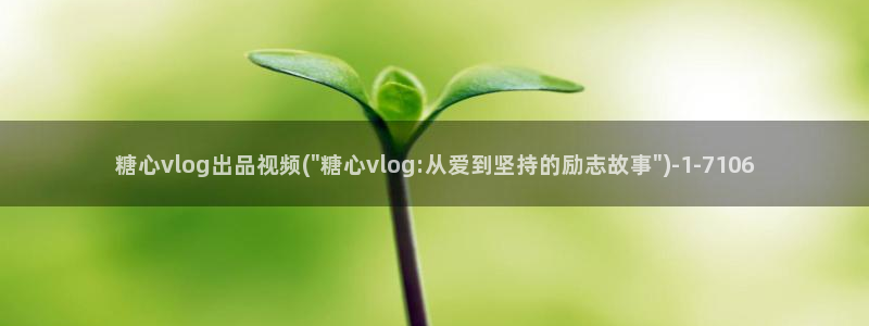 糖心vlog元气兔视频：糖心vlog出品